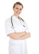 attractive lady doctor with folded arms