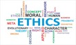word cloud - ethics