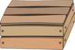 Vector: Wooden box Wooden box