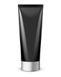 Black Long Clean Tube Of Cream: Vector Version