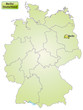 Landkarte von Deutschland und Berlin
