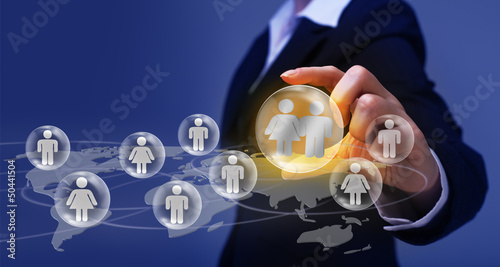 Photo: Social networking concept Social networking concept