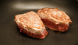 Two Fillets Sauteing in Pan