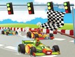 The formula race - super car - illustration for the children