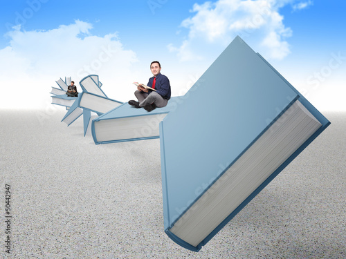 Photo: people on book people on book