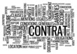Nuage de Tags "CONTRAT" (accord signature travail vente légal)