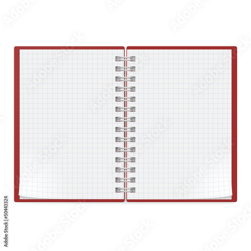 Vector: Realistic notebook Realistic notebook