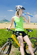 Foto: biker with bottle of water, Hazmburk, Ceske stredohori, Czech Re biker with bottle of water, Hazmburk, Ceske stredohori, Czech Re