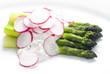 Photo: green asparagus with radish salad green asparagus with radish salad
