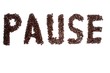 Pause aus Kaffeebohnen