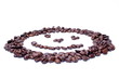 Smilie aus Kaffeebohnen