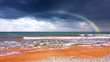 seascape with rainbow