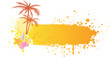 Vector: Orange grunge sea banner Orange grunge sea banner