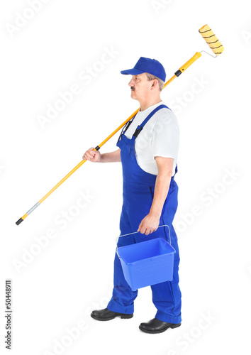 Photo: house painter on the way to work house painter on the way to work