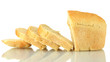 tasty sliced bread, isolated on white