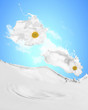 Image of milk splashes