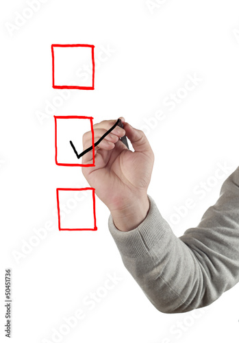 Photo: Hand drawing Checkbox. Hand drawing Checkbox.