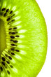 Isolated kiwi fruit slice