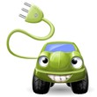 Illustrazione: auto elettrica auto elettrica