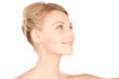 beautiful woman with updo hair