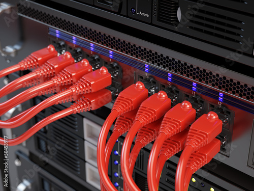 Photo: Computer network server Computer network server