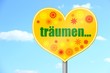 schild herz mit himmel träumen... I