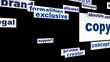 Copyright creative words design