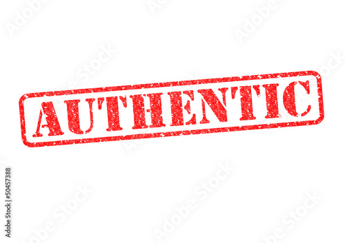 Illustration: AUTHENTIC Rubber Stamp AUTHENTIC Rubber Stamp