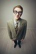 Nerdy businessman