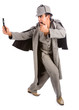 Curious Sherlock Holmes pipe and magnifying glass