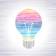 light bulb idea vector illustration
