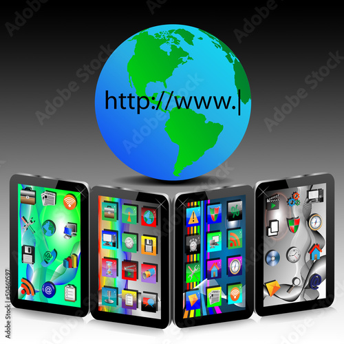 Illustration: Tablets and Earth Tablets and Earth