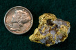 Nevada USA Gold / Quartz Nugget - Shown with Dime for Scale
