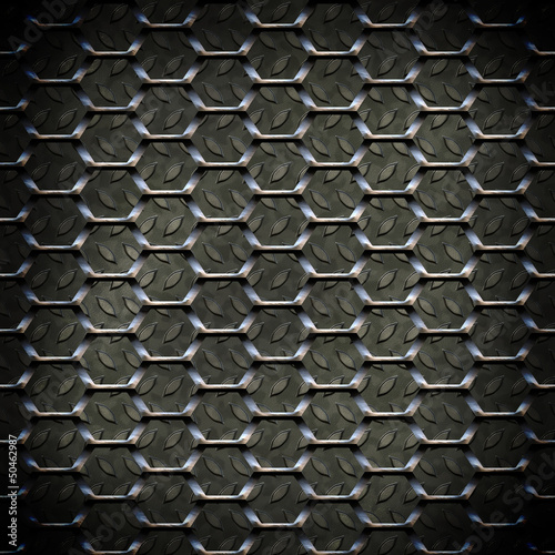 Illustration: The abstract metal surface darkened at the edges The abstract metal surface darkened at the edges
