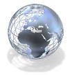 Illustration: Metallic Globe - Earth Metallic Globe - Earth