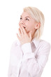 Photo: portrait of a woman with a gesture portrait of a woman with a gesture