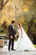 happy wedding couple
