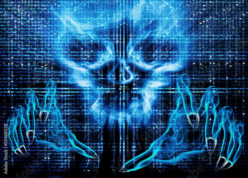 Illustration: hacker attack concept hacker attack concept