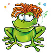 rasta frog cartoon