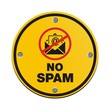 no spam circle sign