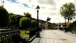 Monument honouring General Sucre and main plaza, in Ayacucho