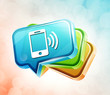 Illustration: Transparent label icon Transparent label icon