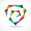 Brand polygonal design concept