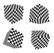 3D Würfel – 4 Ansichten