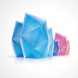 Crystal diamond style infographics
