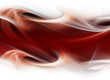 Abstract White Waves On Red Ba...