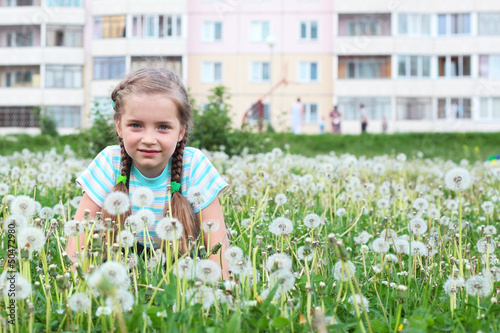 Photo: Child in the flowers Child in the flowers
