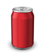 Red Aluminum Can