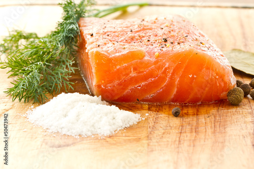 Photo: salted salmon salted salmon