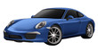 Blue exotic car